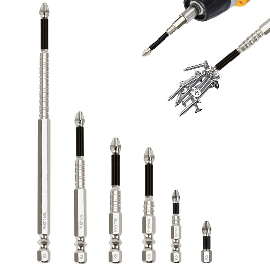 High Magnetic Screw Drill Bit, Strong Magnetic Durability Screwdriver Drill Bit Set, Anti-Slip Drill Bit Set, 25 50 65 70 90 150mm