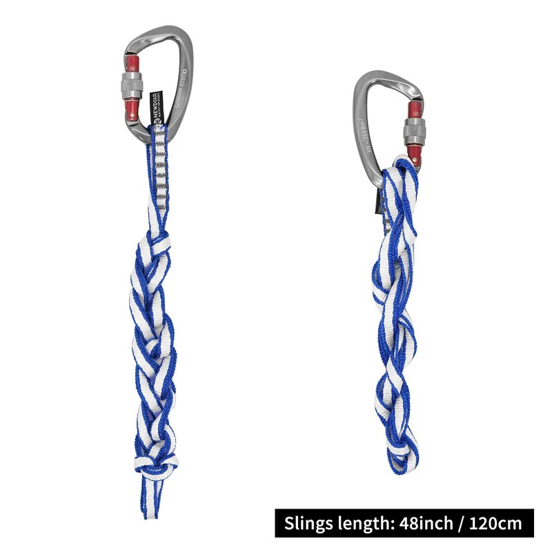 NewDoar Climbing Sling 10mm Dyneema Sling Runners 22KN 4840LB Climbing Utility Cord Rock Climbing,Creating Anchors System,Rappelling Gear,Perfect for Tree Work-Blue/12''(30cm) 3pcs