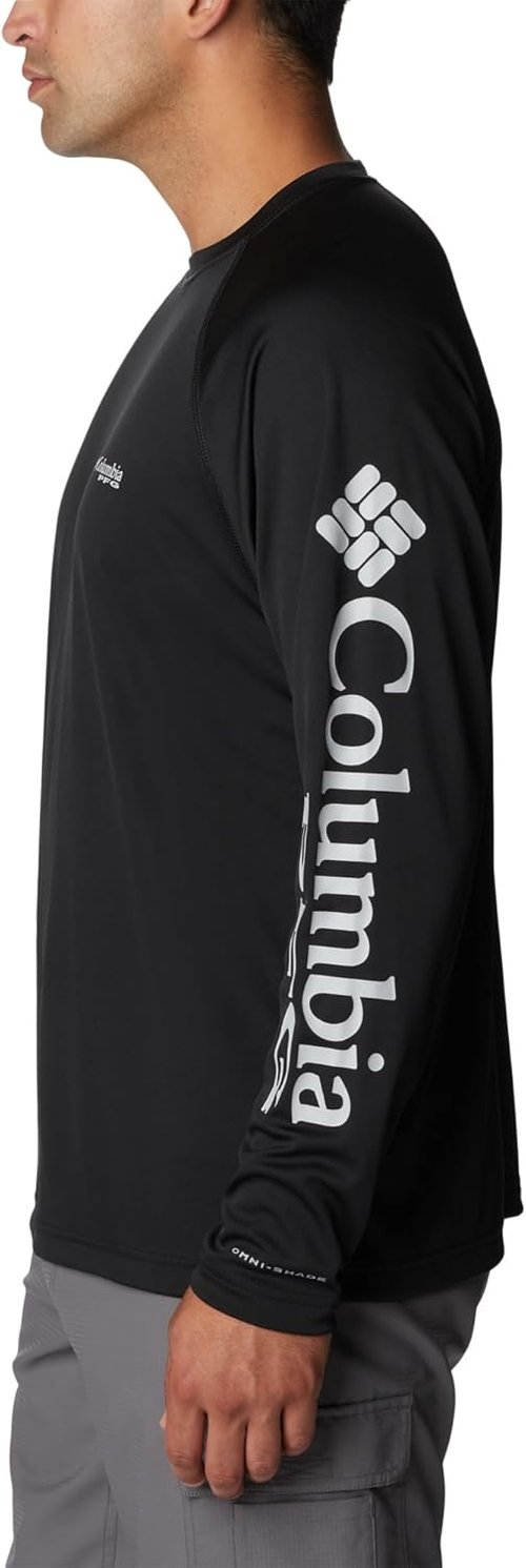 Columbia Men's PFG Terminal Tackle Long Sleeve Fishing Shirt - Moisture-Wicking, Lightweight