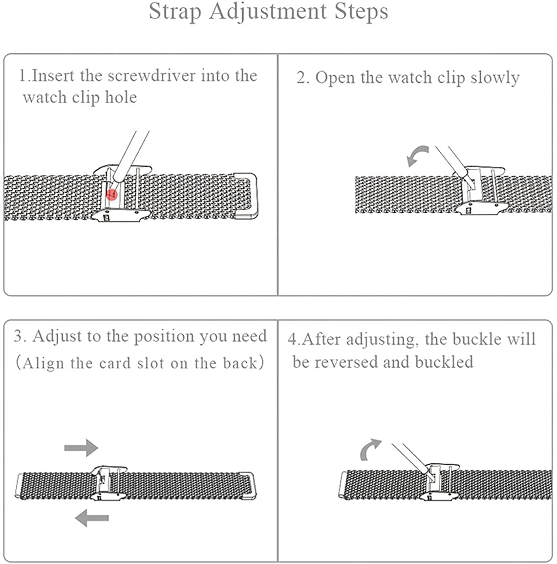 MIJOBS Metal Replacement Strap for Amazfit Band 7 - Compatible with Amazfit 7 Fitness Tracker