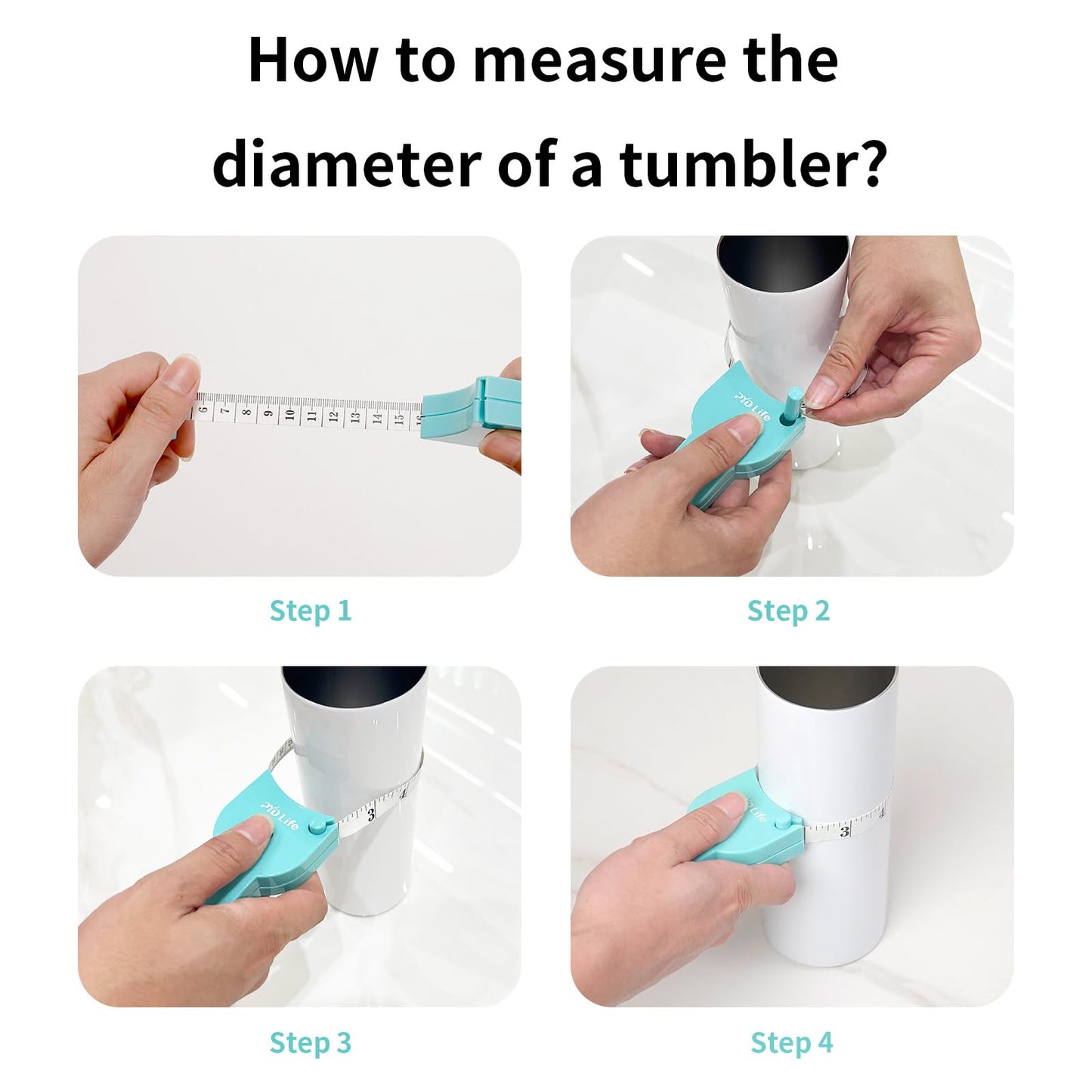 PYD Life 2 PCS Sewing Body Tape Messure Soft Rulers 60 inch 150 cm Dual Sided Retractable Y-Shaped Sublimation Tools Accessories for Tumblers Mugs Circumference Measurement