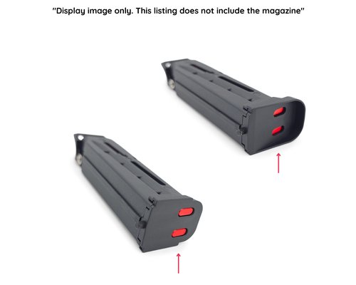 K20 Tools Magazine Bottom Marker Adapter Compatible with BYRNA CL Compact - Fits 5-Round Mags (Red)