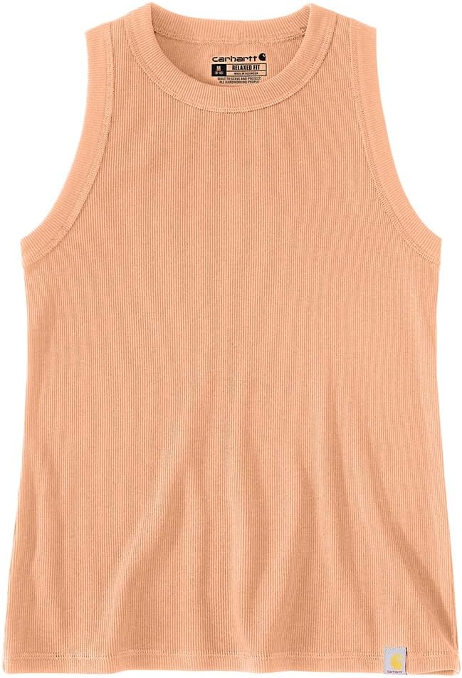 Carhartt Women's Fitted Ribbed Tank Top - Soft Tencel™ Fiber for Ultimate Comfort