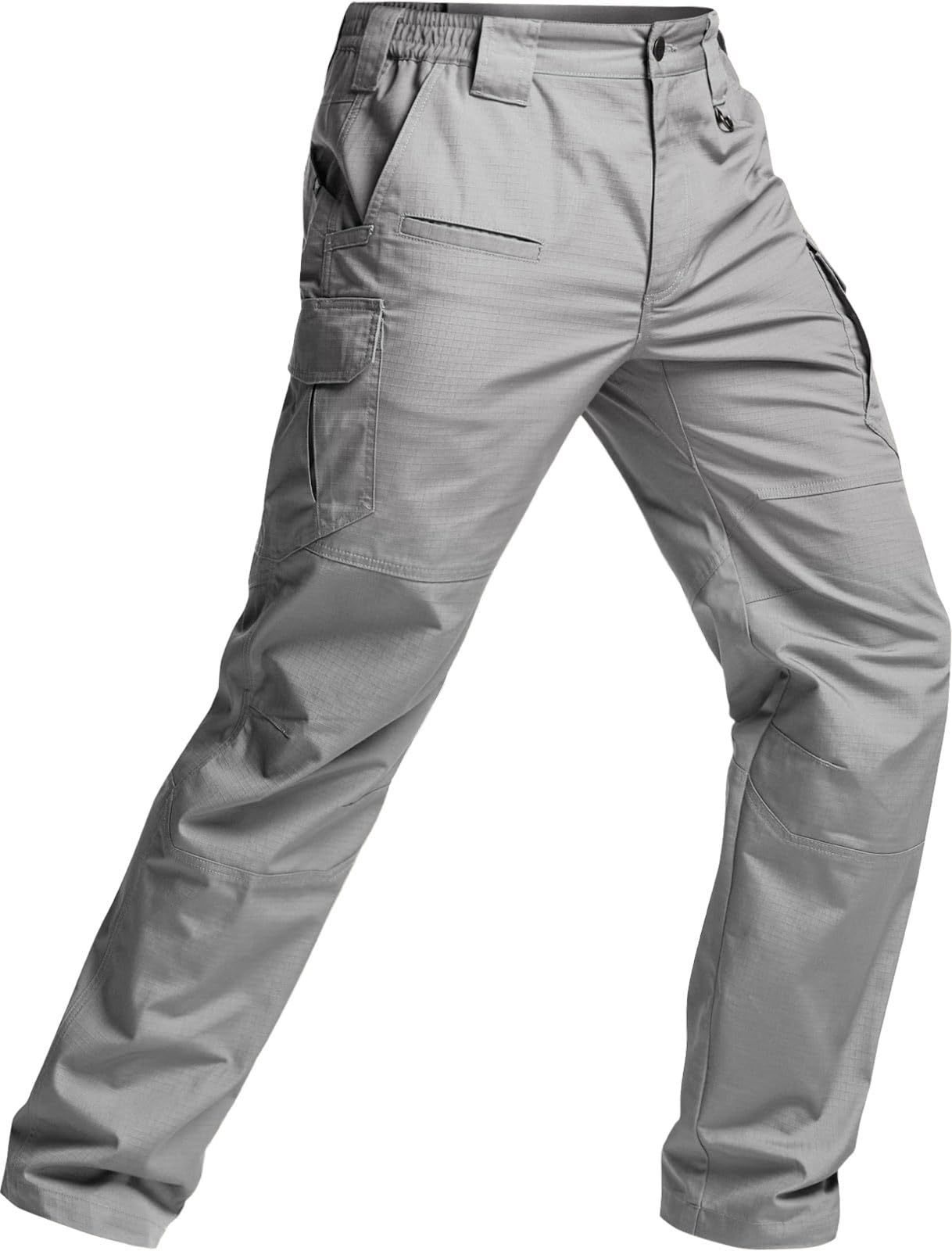 CQR Men's Tactical Pants, Water Resistant Ripstop Cargo Pants, Lightweight EDC Work Hiking Pants, Outdoor Apparel, Raider Mag Pocket Stone, 36W x 32L