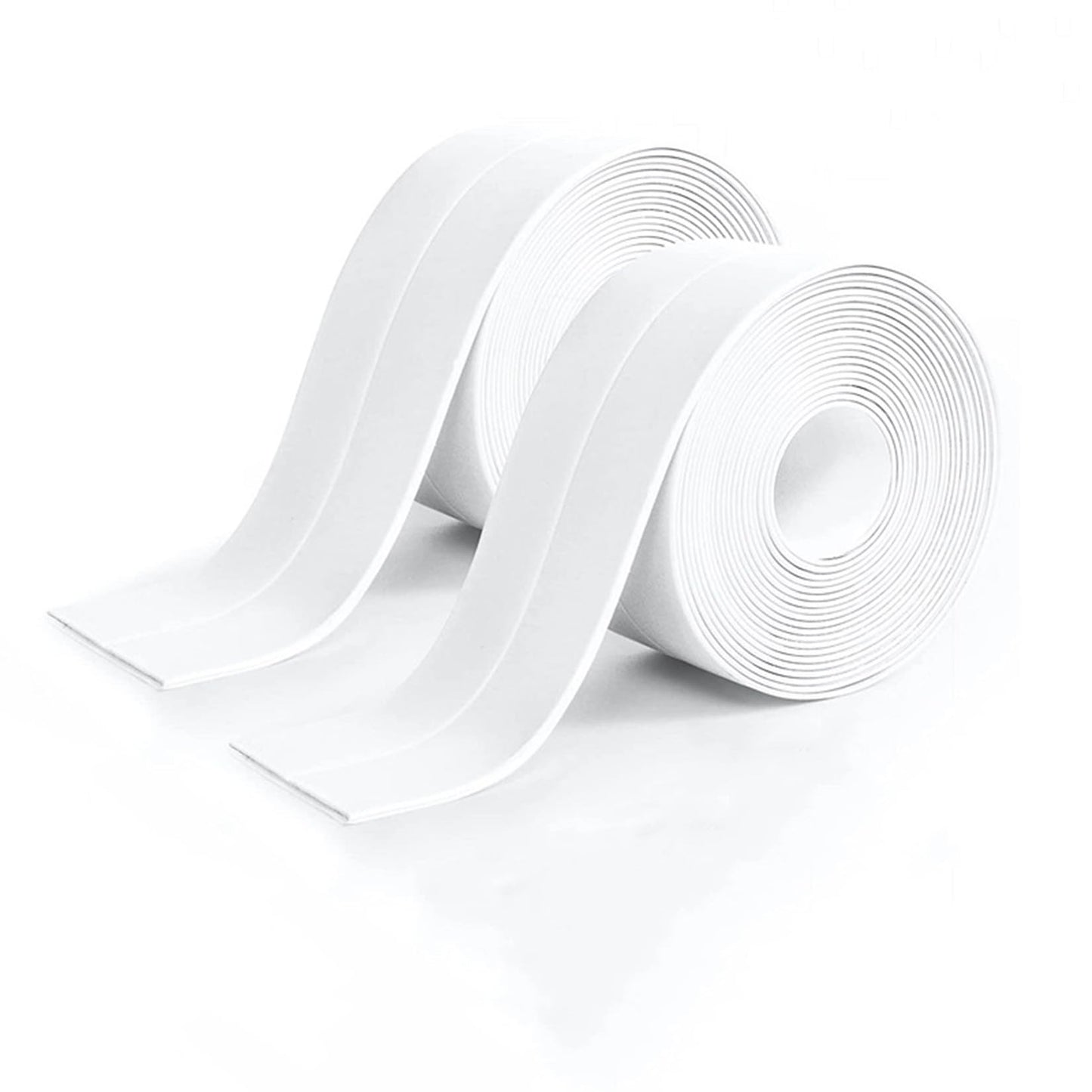 Caulk Tape - Updated Enhanced Adhesive, Caulk Tapes Waterproof Self Adhesive, Traditional Caulking Sealant Replacement, Caulking Strips for Toilet, Bathroom, Sink, Bathtub, Floor Wall Edge Protector