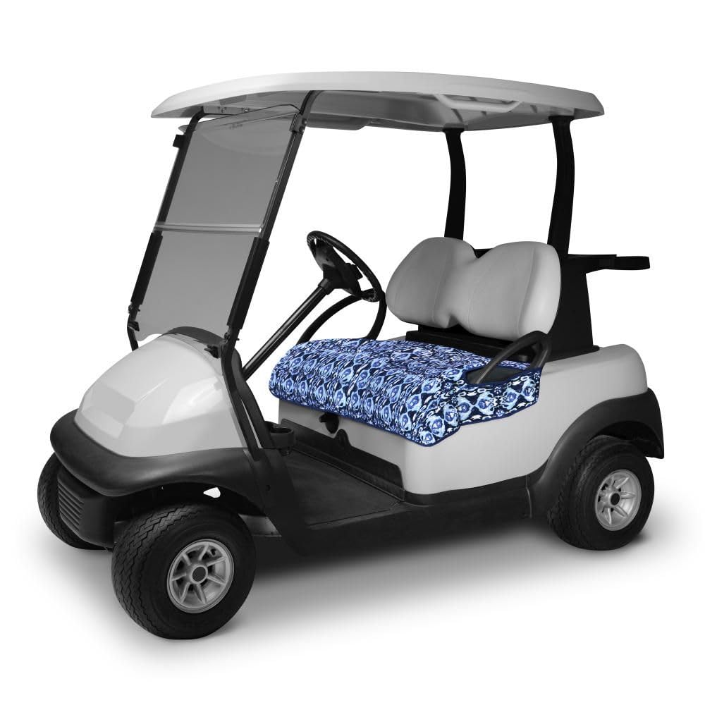 Classic Accessories for Vera Bradley Water-Resistant Golf Seat Blanket, 54 x 32 Inch, Ikat Island