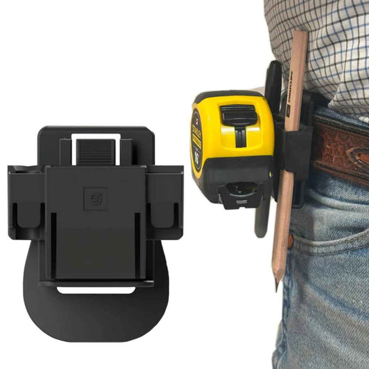 Tape Measure Holder Clip & Tool Holder – Tool Belt Clip Multi-Purpose for Cordless Drill, Impact, Nailer, Tape Measure, or Any Tools with Hanger Clips
