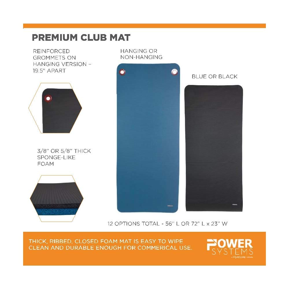 Power Systems Premium Club Mat (72" Jet Black)