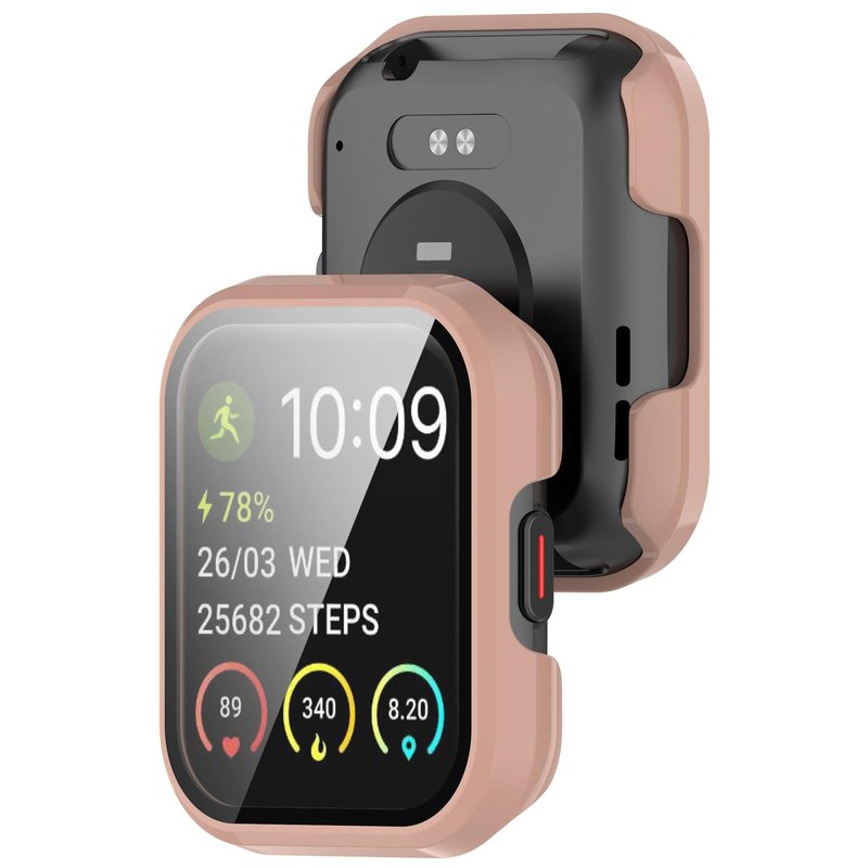 FitTurn 4-Pack Compatible with SKG V7, SKG V7 Pro Case, with Built-in HD Clear Ultra-Thin Hard PC Screen Protector Cover