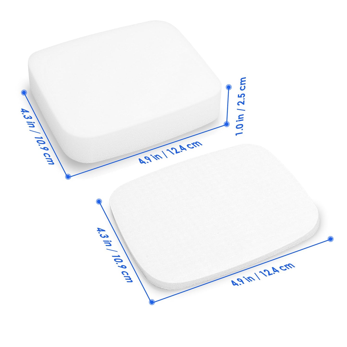 3Pack UV850 Foam & Felt Filters Replacement for Shark Performance Lift Away UV850 UV900 DuoClean Upright Vacuum Cleaner, Compare to Part # XFFK602UKT