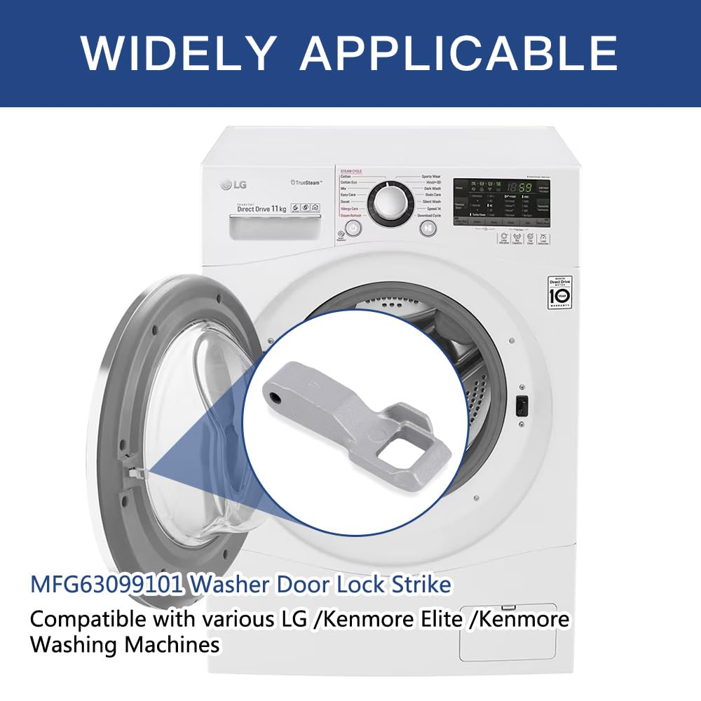 MFG63099101 Washer Door Lock Strik for LG/Kenmore Washing Machine, Door Latch Hook Locker Replacement Part