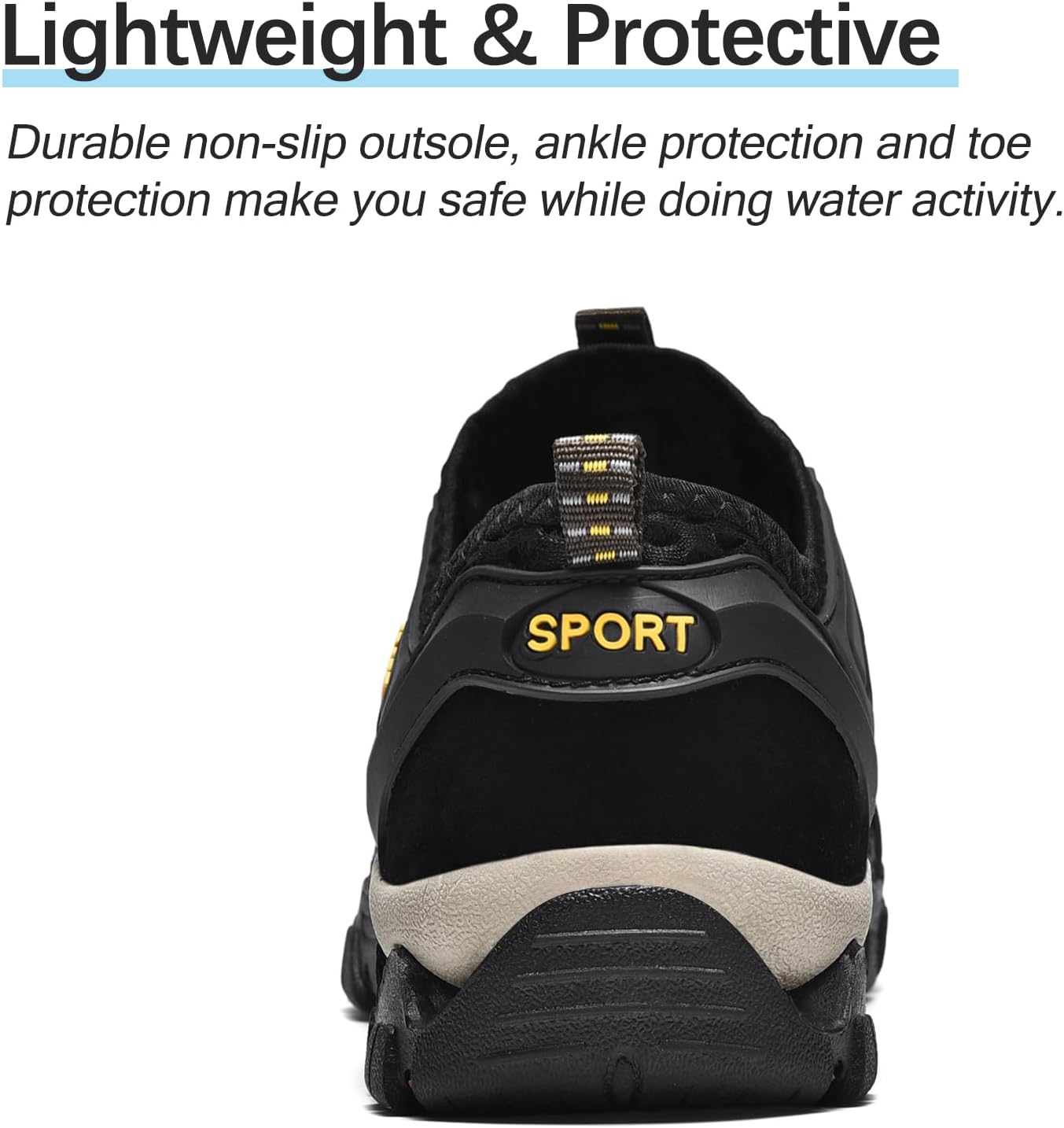 Skiennix Water Shoes - Quick Drying Aqua Footwear for Men | Ideal for Hiking, Fishing, and Beach Activities