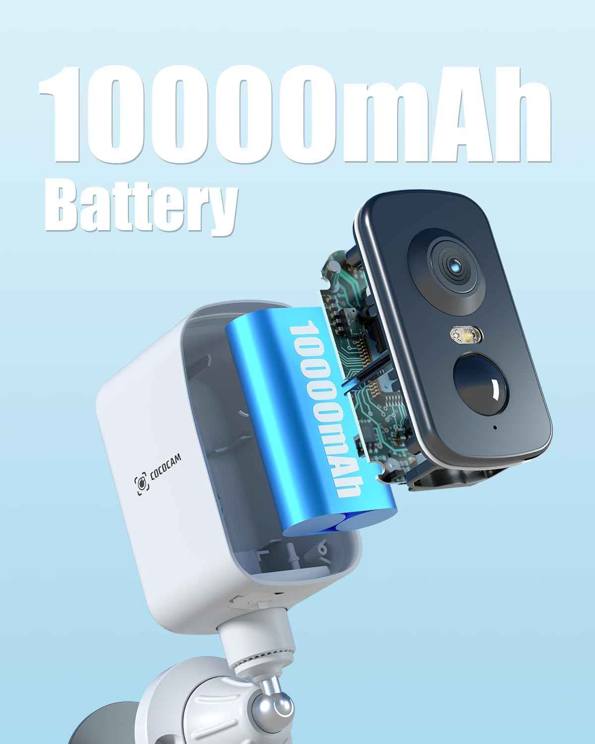 4G Wireless Magnetic Security Camera - 2K Indoor/Outdoor, 300° Pan, AI Detection