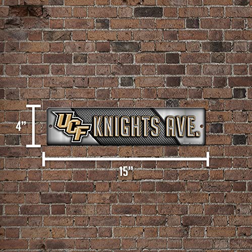 Central Florida Knights NCAA Plastic Street Sign 4 x 16 Inches - Team Color
