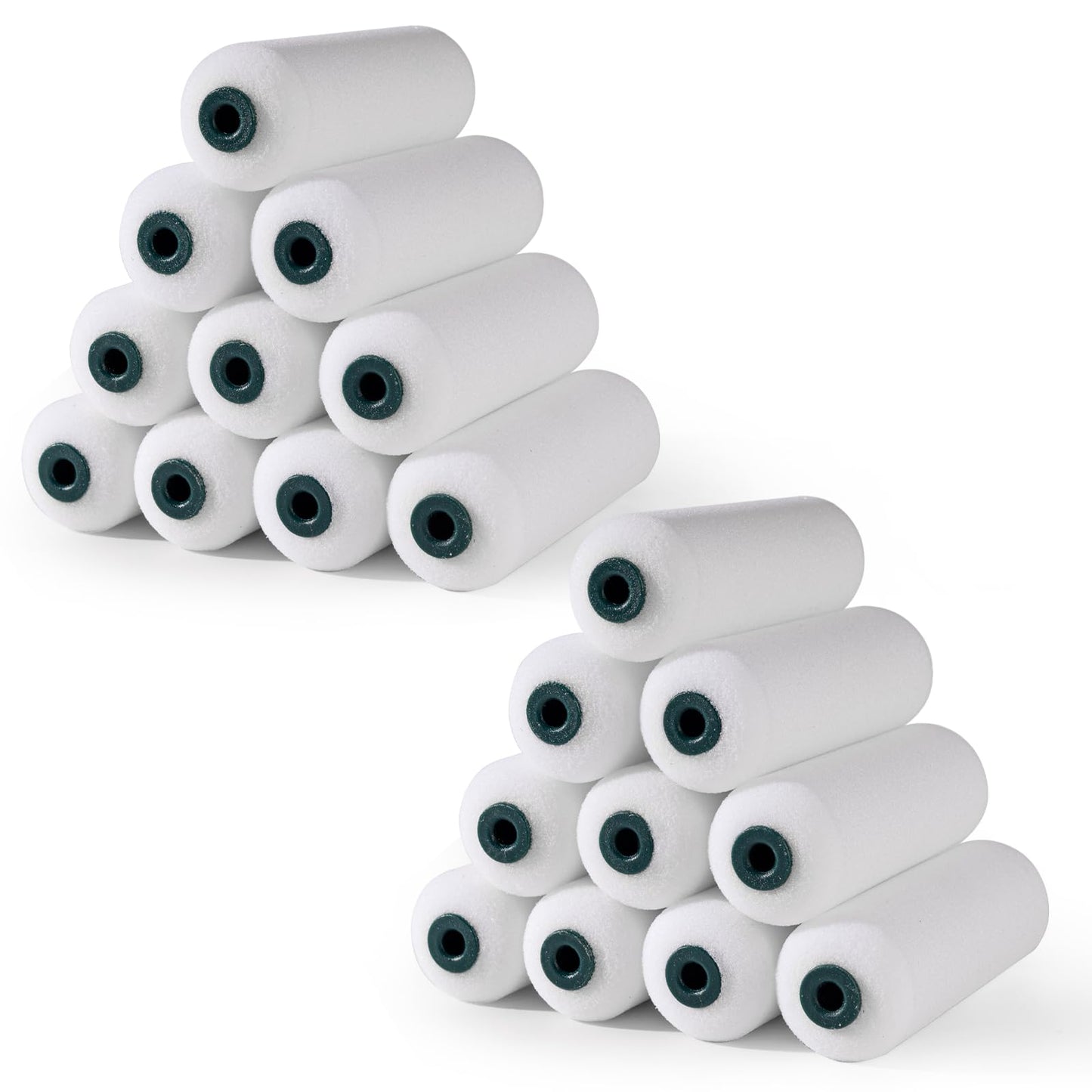 YiBaiBrush Foam Paint Roller Covers, Paint Roller 4 Inch, 20 Pack, Small Paint Roller, Mini Rollers for Painting, Paint Roller Sleeves for Smooth Finishes on Walls, Cabinets, Doors