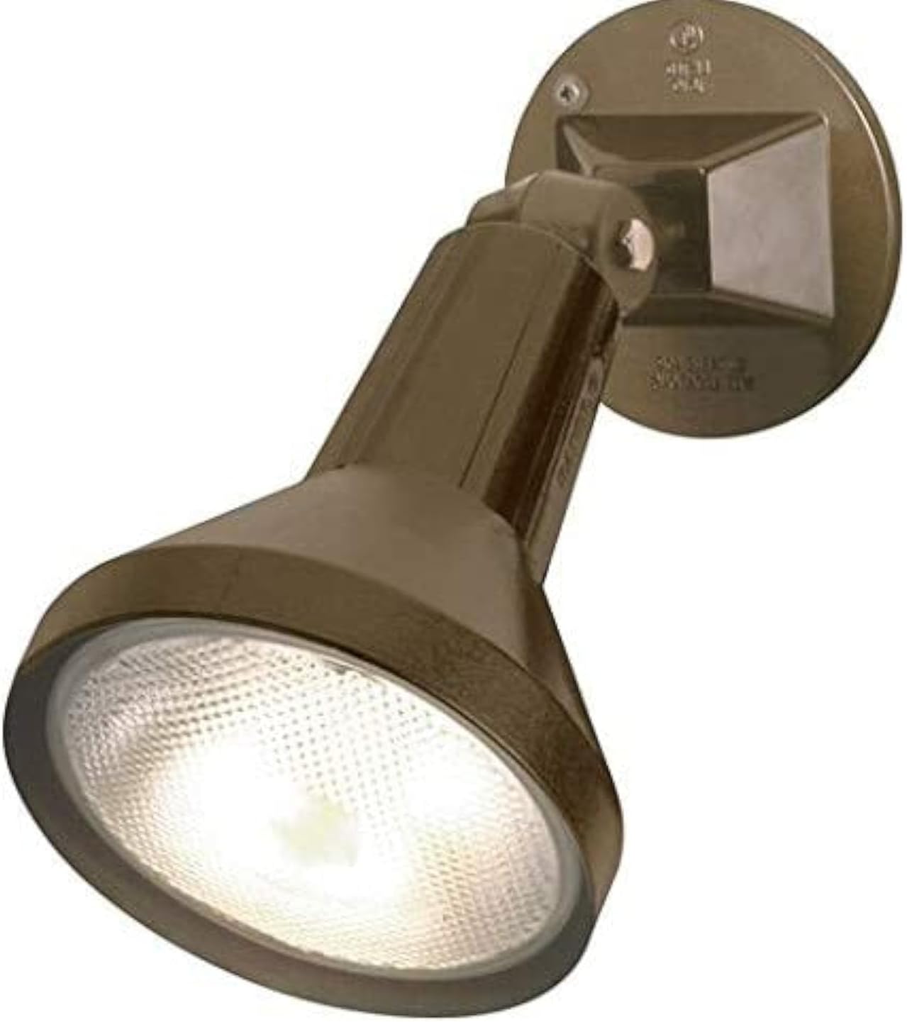 150W Outdoor Security Flood Light - Dual Head, Weatherproof Cast Aluminum, Dark Bronze Finish