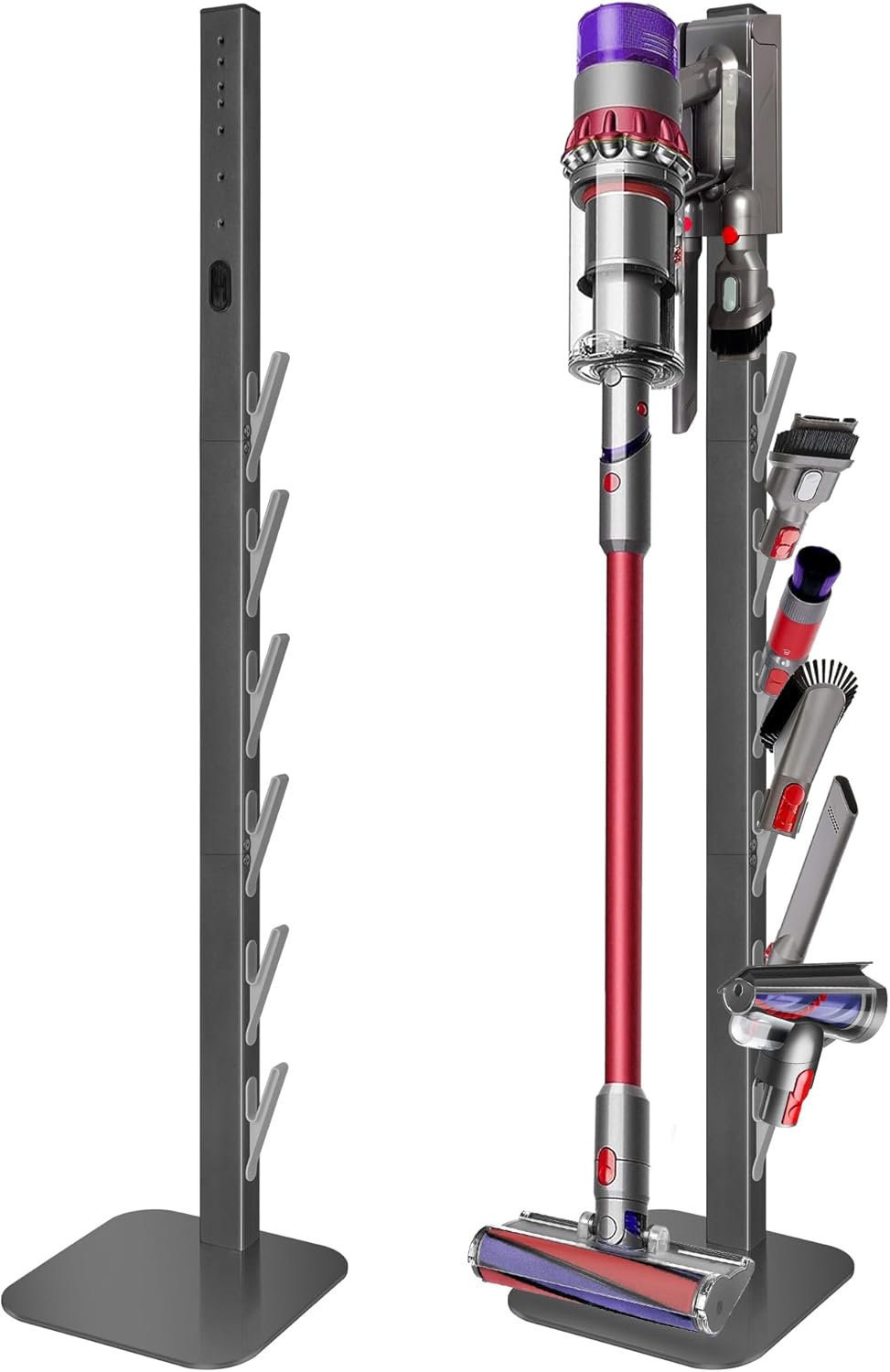 Dyson Vacuum Stand & Holder for Gen5 V15 V12 V11 V10 V8 V7 V6 - Metal Storage Bracket with Hidden Cord Design
