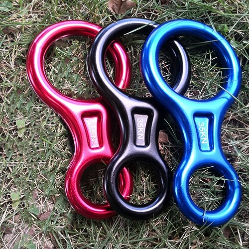 35kN Figure 8 Descender Rigging Plate - Heavy Duty, Black