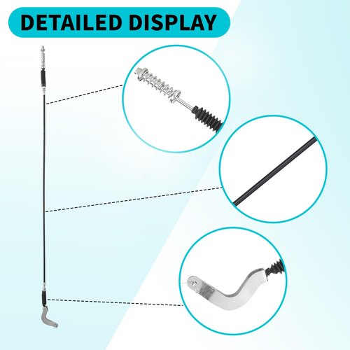 10L0L Forward & Reverse Transmission Shift Cable Assembly for EZGO TXT ST350/ST480 Workhorse 1996-2001 Golf Cart, OEM#72341-G01, Length 50.5"(2 Pack)