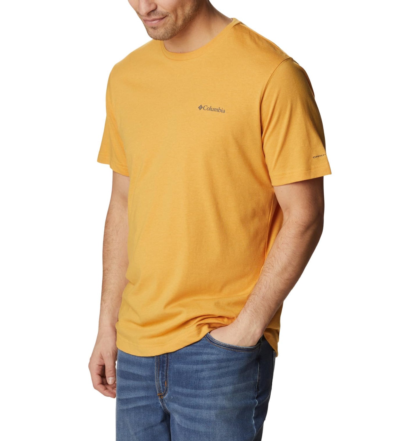 Columbia Men's Thistletown Hills Short Sleeve, Raw Honey, Large