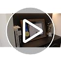 FramePro Walnut Wood Medal Display Frame Wall Mount with Real Glass - 18x13