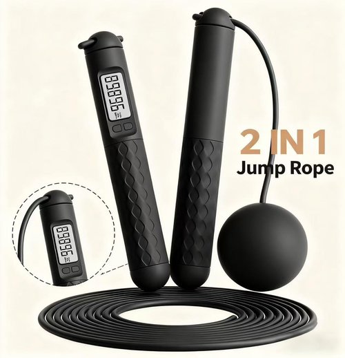 Vibration Plate, Vibrating Fitness Platform with Jump Rope, Full Body Workout for Indoor, Fat Burner for Women
