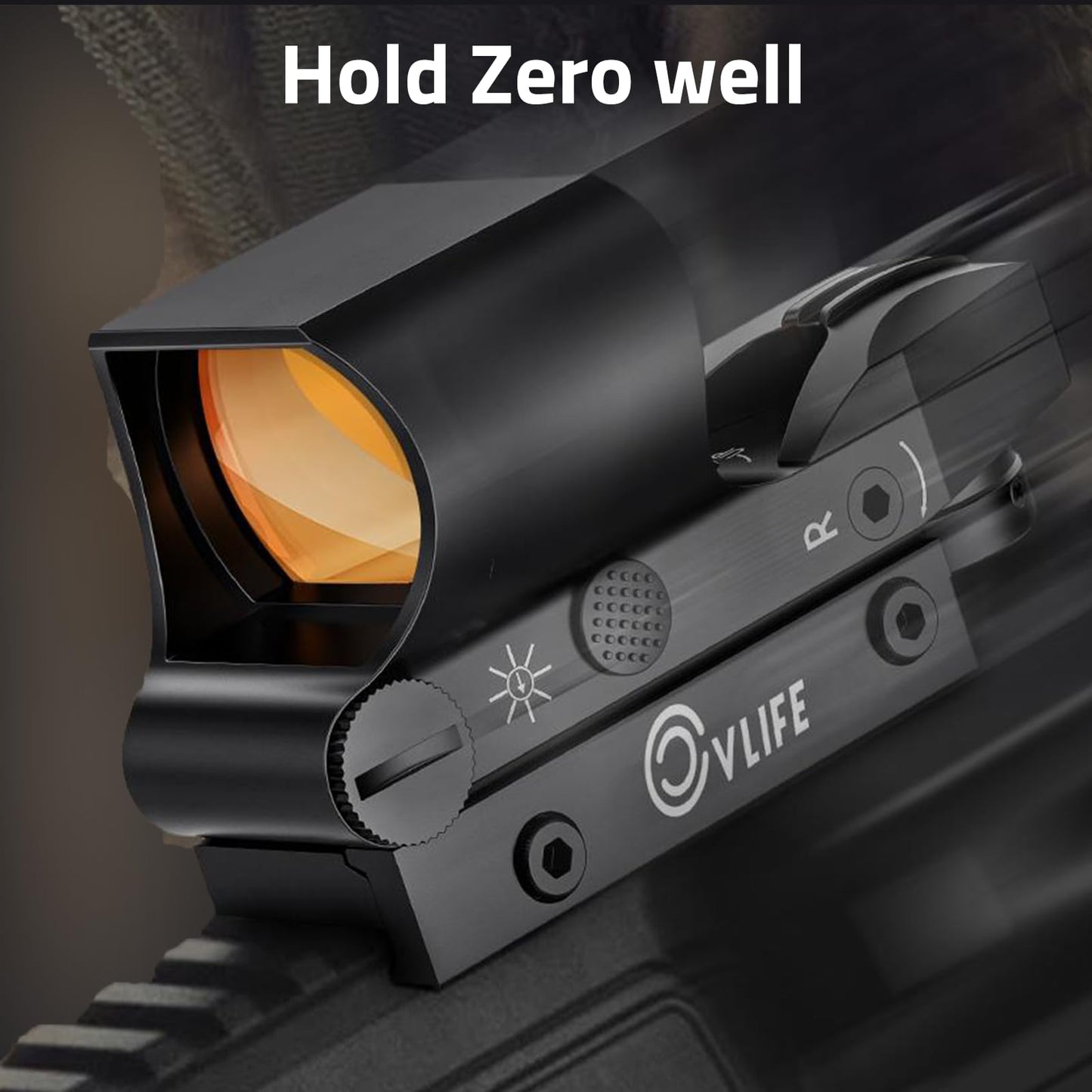 CVLIFE Reflex Sight, 1x28x40mm Red Dot Sight, 4 Adjustable Reticles Sight for 20mm Picatinny Rail, Red Dot Optics, Absolute Co-Witness