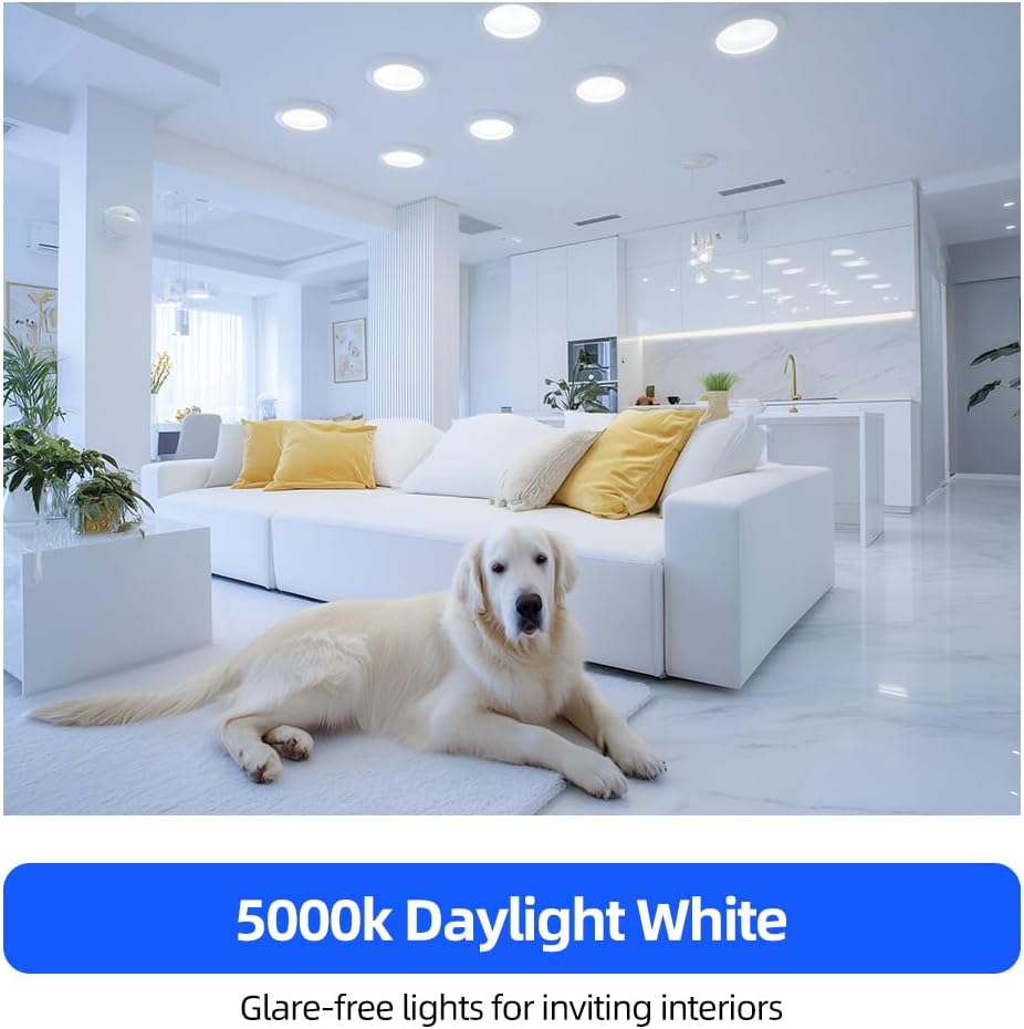 BR30 LED Bulbs 36-Pack - 65W Equivalent, 5000K Daylight, Dimmable, Flicker-Free, Energy Efficient E26 Base