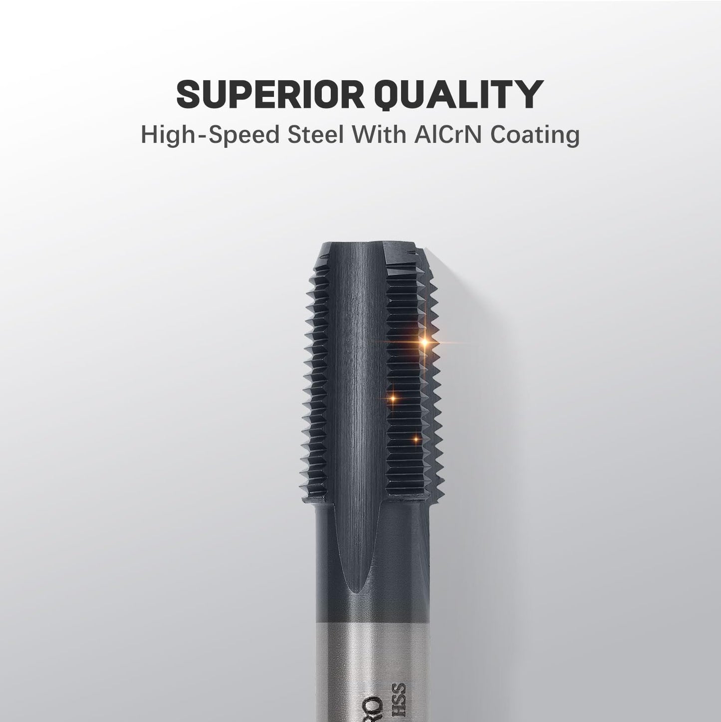 ColumPRO 1/8”-27 NPT Pipe Tap, High-Speed Steel Thread Tap with AD+ Coating, Heavy-Duty Threading Tool for Stainless Steel, Brass, PVC, Metal