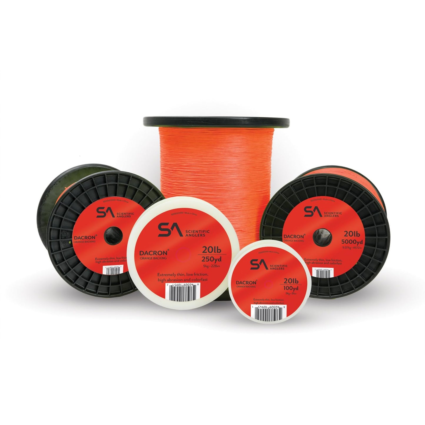 Scientific Anglers Fly Line Dacron Backing, Orange, 20#/100 yd