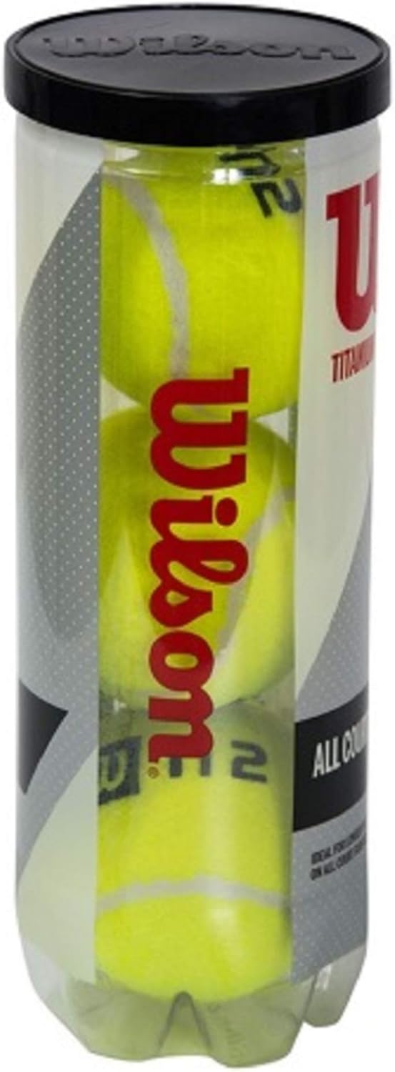 Wilson Tennis Balls - Titanium All Court Surfaces | Durable & High Performance