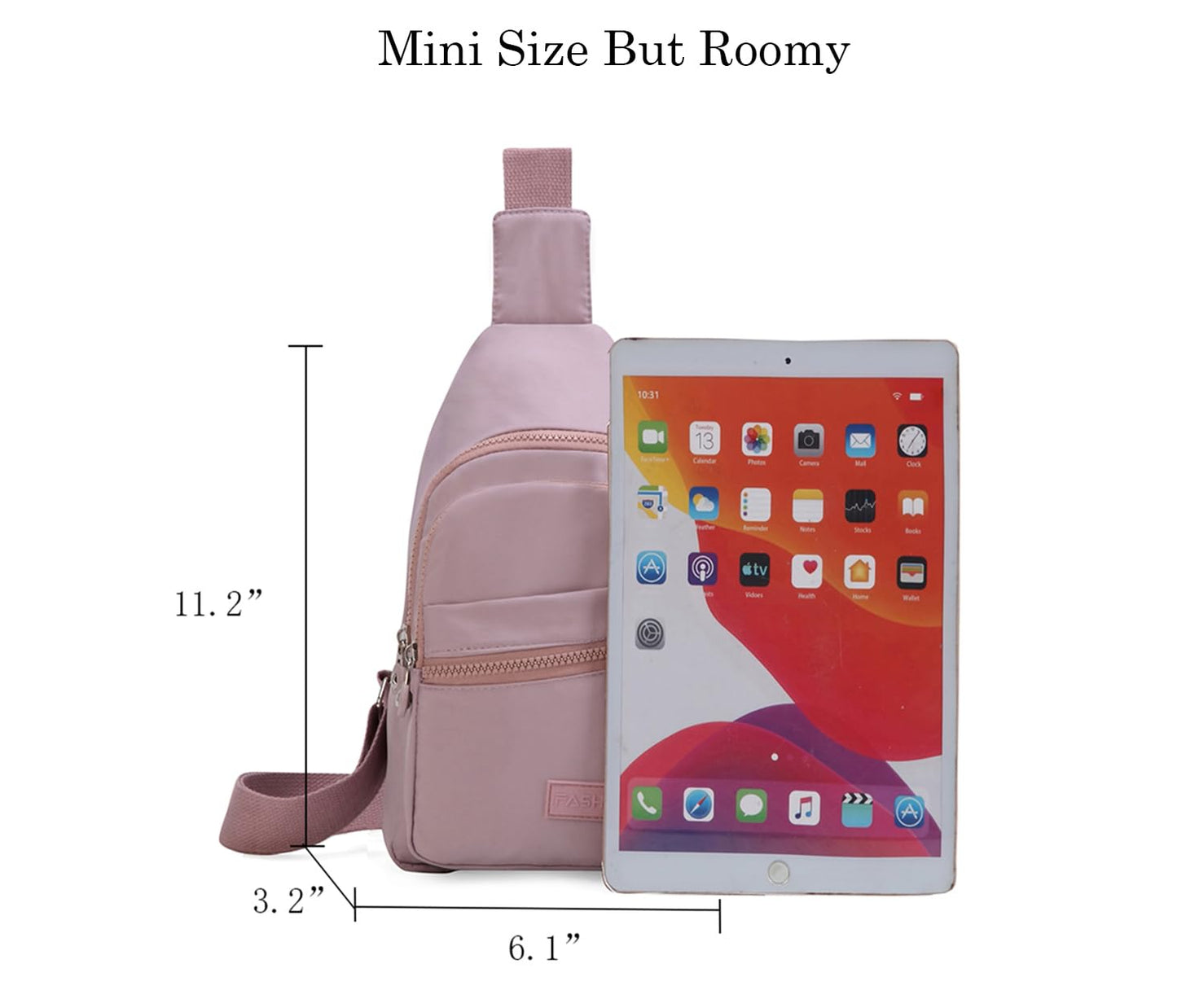 EVANCARY Crossbody Bag Small Sling Bags for Women Men Lightweight Cross Body Shoulder Sling Backpack Chest Daypack
