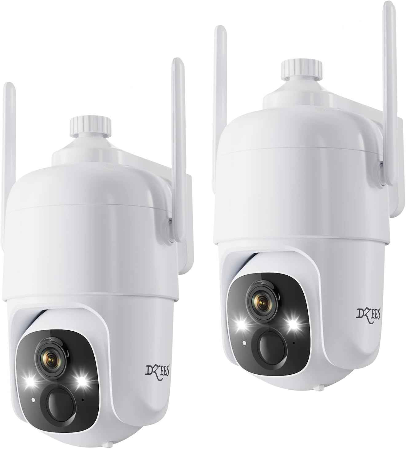 2K Wireless Outdoor Security Camera - Dzees 360° PTZ, Color Night Vision, AI Motion Detection, 2-Way Talk, IP66
