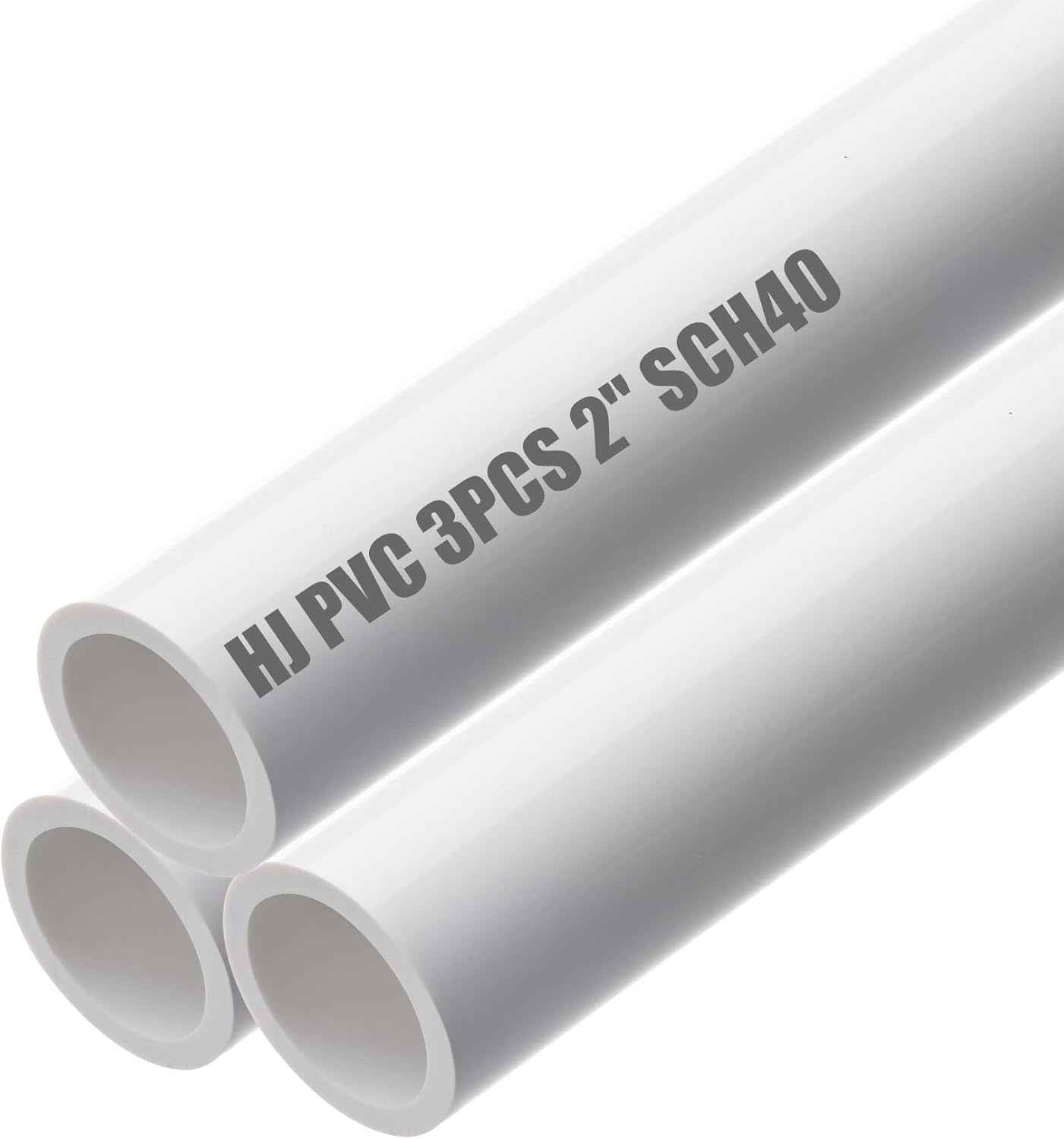 15PCS 3/4" White PVC Sch40 Pipes - 4FT Industrial Grade Durable Tubing