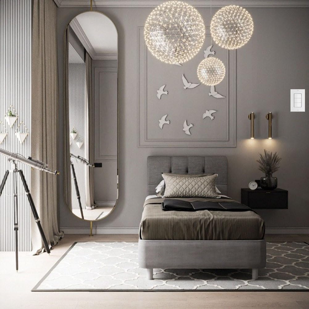 Decora Light Switch Outlet Wall Plate Cover 1-Gang Electrical Device Faceplates Unbreakable Thermoplastic Standard Size Glossy Finish White (10 Pack)