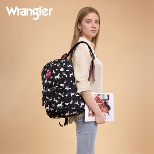 Montana West Wrangler Lightweight Backpack for Women Water Resistant 800D Casual Daypack for College, Commute, Travel & Gym