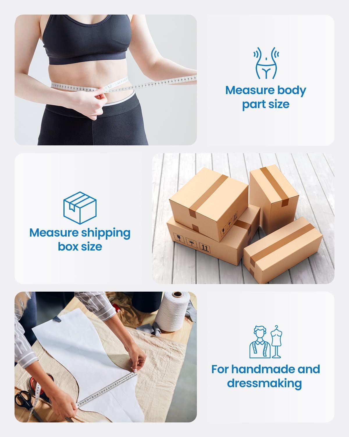 Fitdays Smart Body Tape Measure | Bluetooth Body Fat BMI Tool with LED HD Display & Auto-Retract | Fitness & Weight Loss Tracker for Waist/HIPS/Arms | Fitdays App Sync (Black)