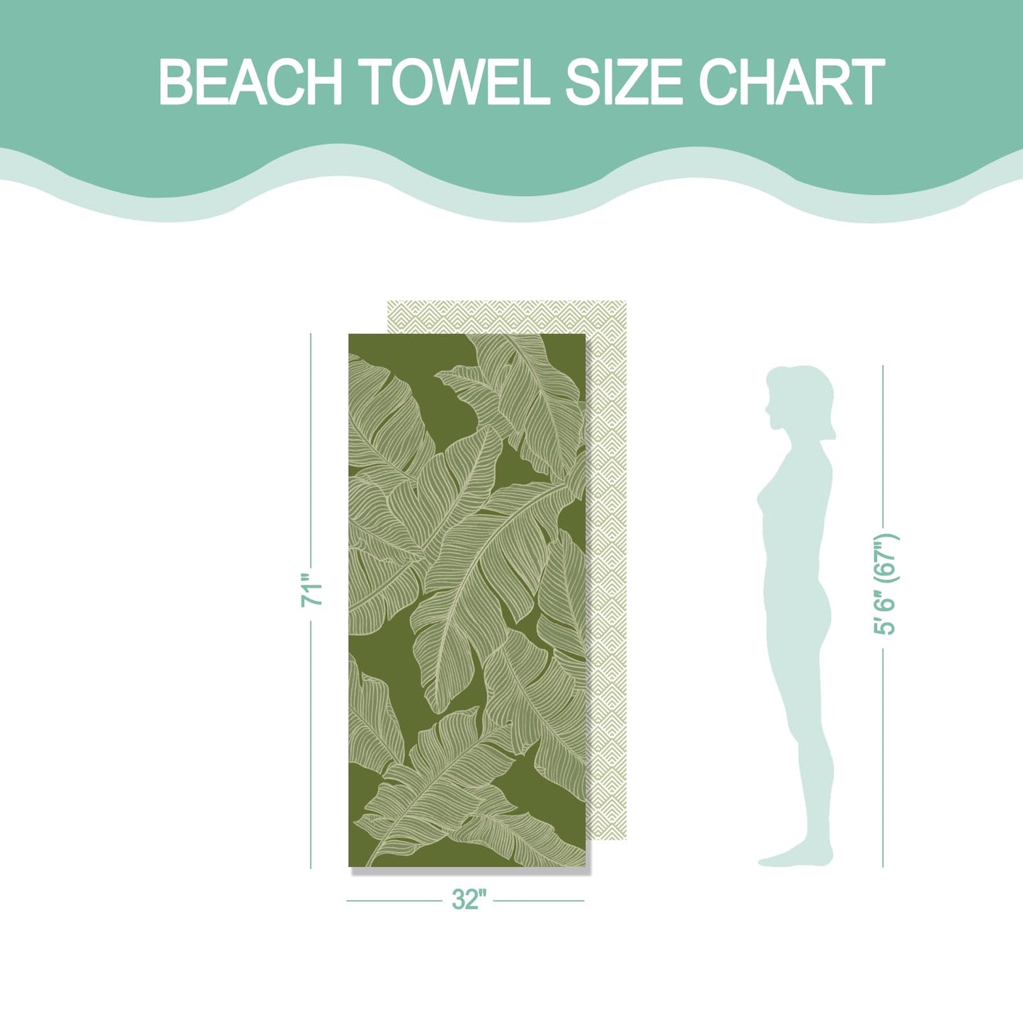 Eunzel 2 Pack Microfiber Beach Towel, Quick Dry Travel Towel Large Sand Free Towel for Beach, Camping, Swim Pool, Gym, Sports& Yoga 71"x32"