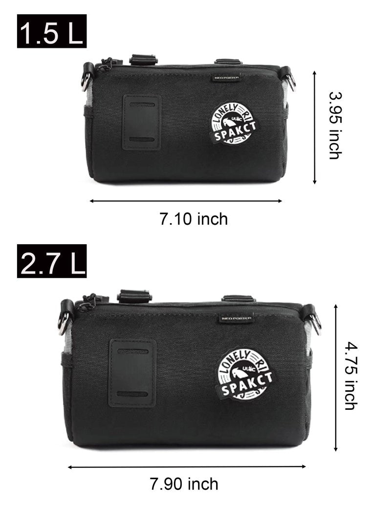YSUJUAN Bike Handlebar Bag Waterproof Bicycle Front Bag with Shoulder Strap, Handlebar Bags for Bicycles, Bike Pouch Frame Rack Bag, Cycling Storage Accessories(Watermelon red, 1.5 L)