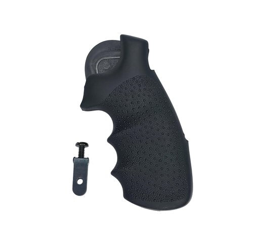 Hogue OverMolded Rubber Full Size Grip for S&W N Frame, Black - 25000
