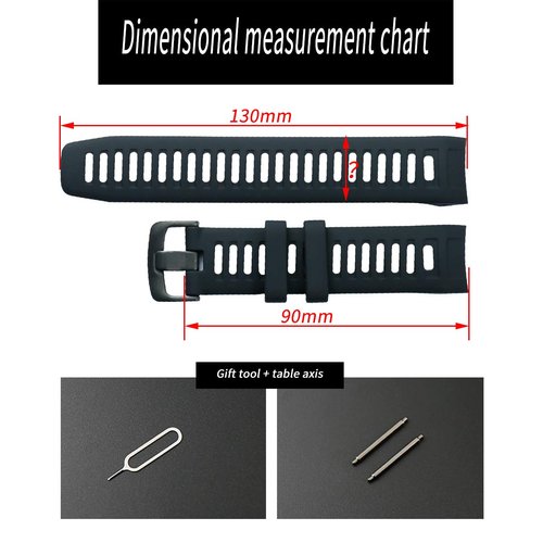 KHZBS Men's Silicone watch bands Replacement fit for Garmin Instinct Outdoor sports rubber watch strap Smart Wristband Belt Tools accessories