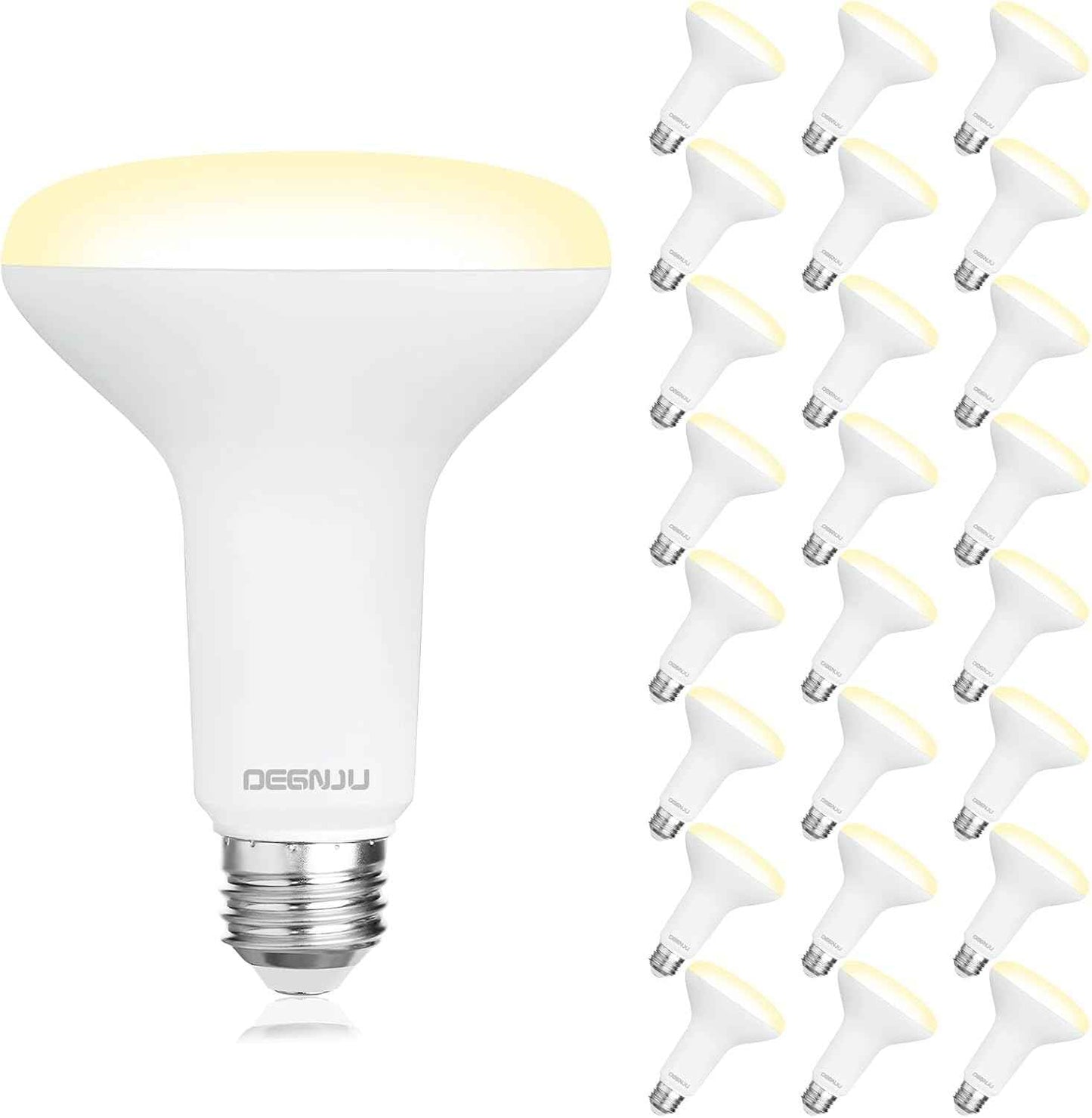 BR30 LED Flood Light Bulbs 24-Pack, 7W Dimmable 650LM Soft White 2700K, E26 Base