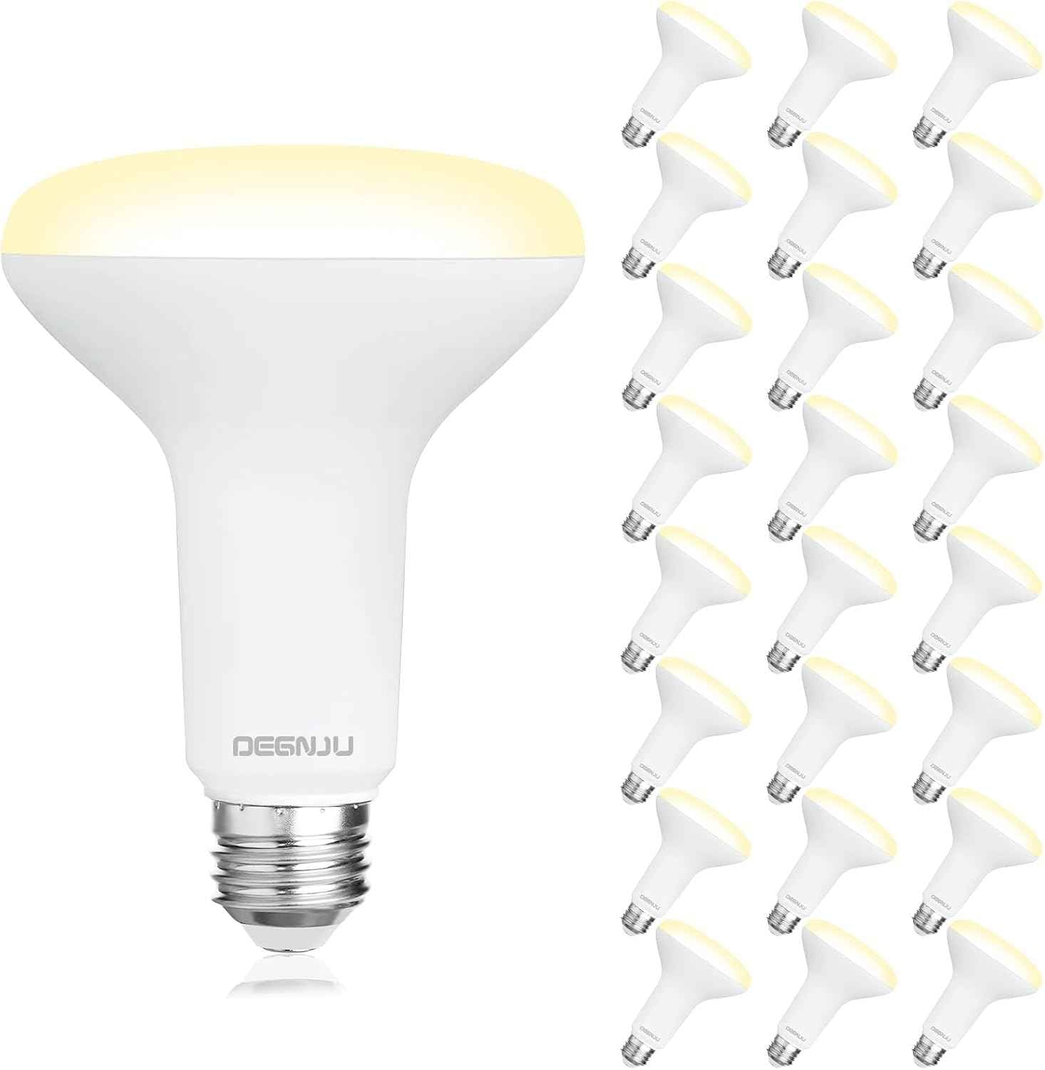 BR30 LED Flood Light Bulbs 24-Pack, 7W Dimmable 650LM Soft White 2700K, E26 Base