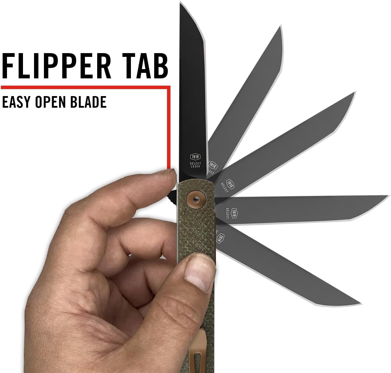 EDC Folding Pocketknife with Tanto Blade | Coast Founder's Collection Gentleman's Knife