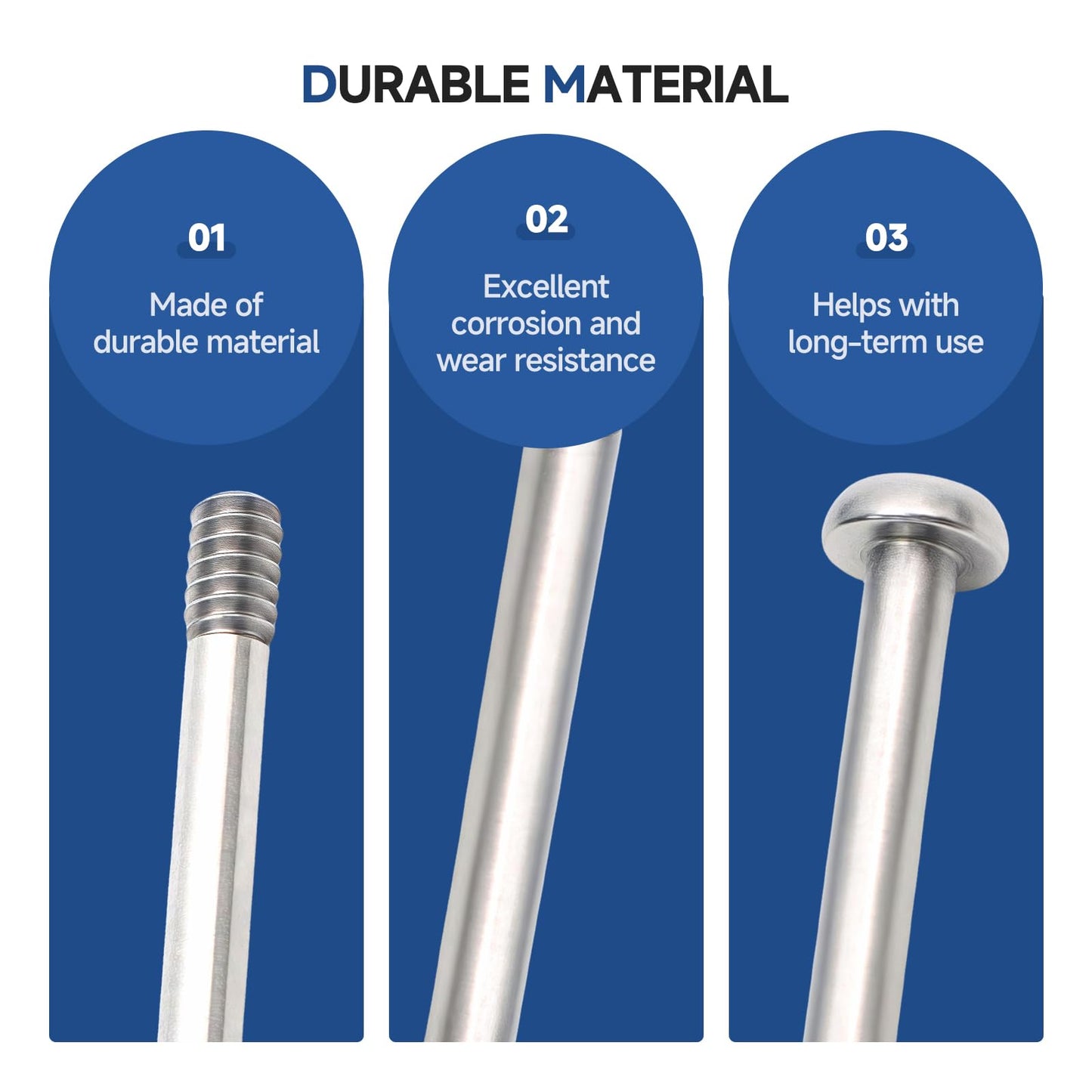 Numano for 2-Pack Door Handle Privacy Pin,Compatible with Emtek EMPP Closet and Hallway Doors, for with Common Door Handle (Stainless Steel)