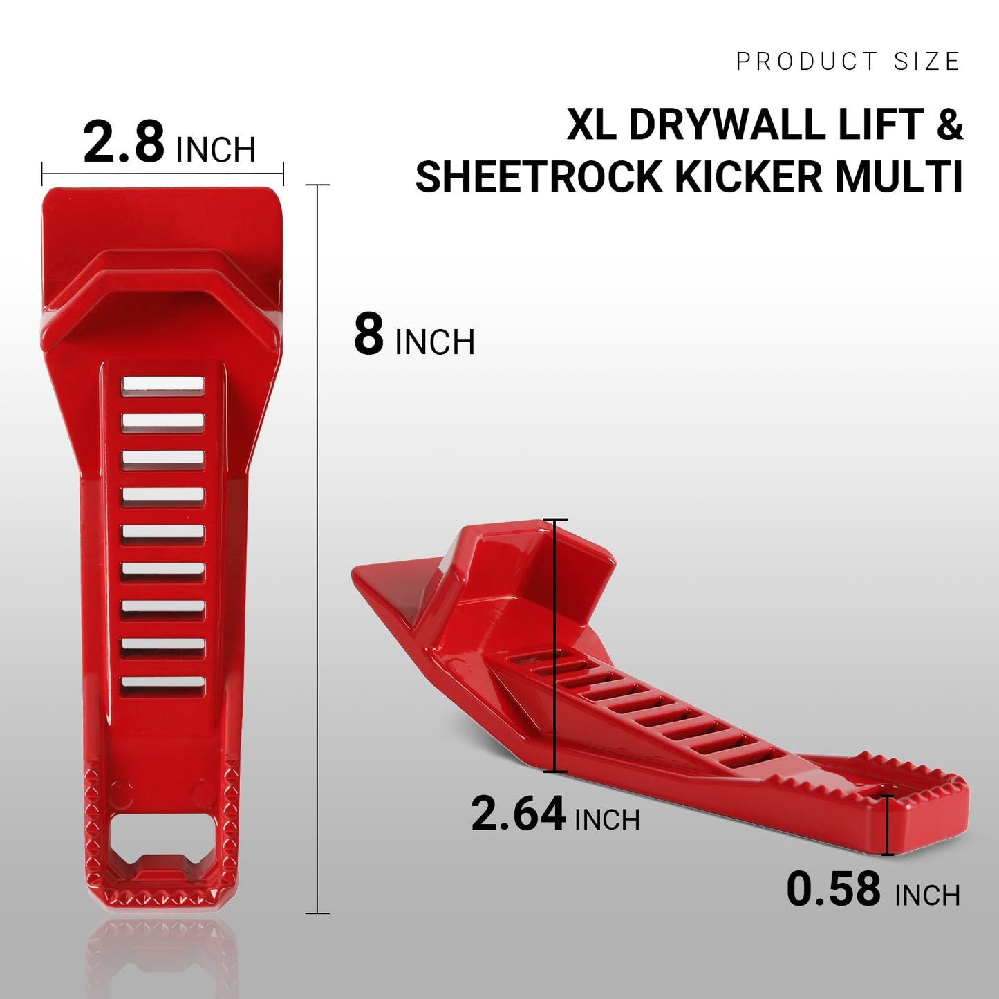 Calvana XL Drywall Lifter, Drywall Rasp, Drywall Jack, Taller and Wider Toe Insert Design, Sheetrock Fitting Multi-Tool, Ideal for Wall Panels and Door Installation