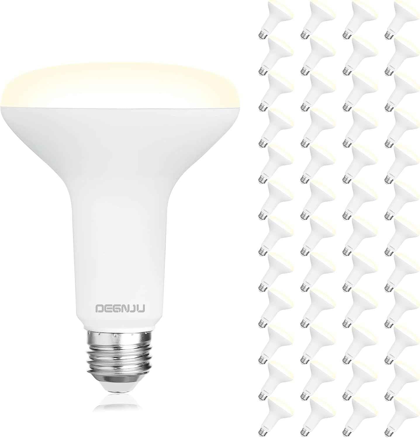 BR30 LED Flood Light Bulbs 24-Pack, 7W Dimmable 650LM Soft White 2700K, E26 Base