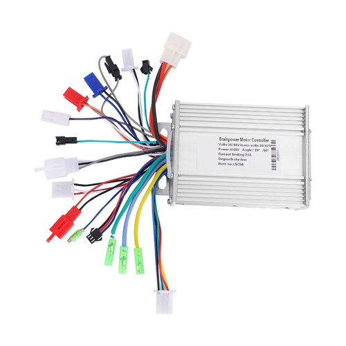 Brushless Motor Controller, Efficient Durable 450W Aluminium Alloy Controller for Electric Bikes Scooters Motorcycles