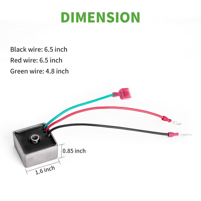 10L0L Golf Cart Voltage Regulator fit EZGO TXT & RXV 1994-UP Gas, Replace OEM 27739-G01, 27739G01