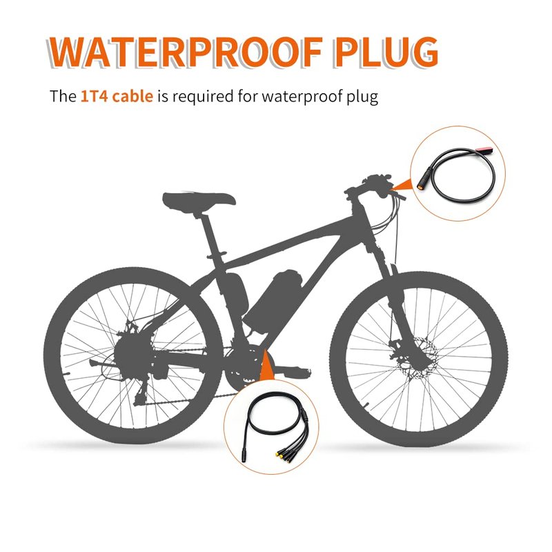 Ebike Brake Sensor MS-BK-2R for Electric Bicycles Hydraulic Cut Off Power Brake System 2 Pin/3 Pin SM/Waterproof Connector Plug Ebike Accessories (SM Plug-1 Pair)